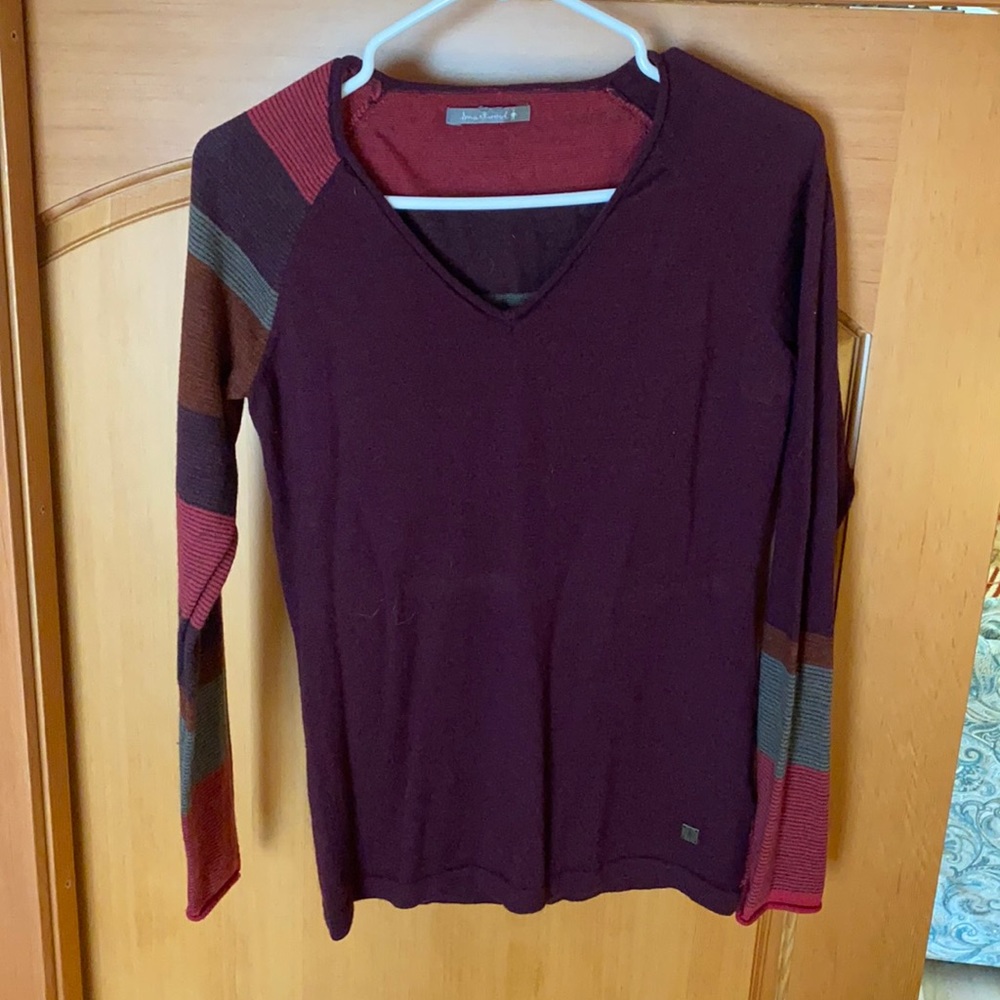 Smart wool vneck sweater